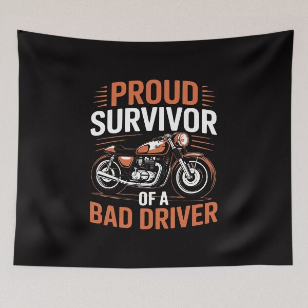 Item preview, Proud Survivor Motorcycle Accident Bike Rider Motorcyclist designed and sold by tlallimicrichi.