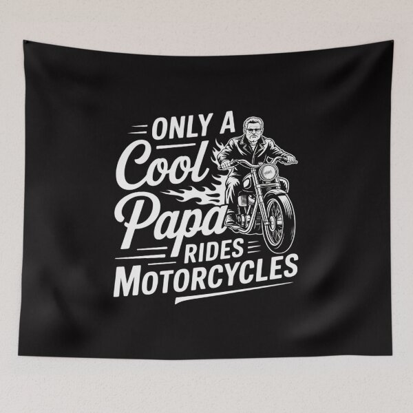 Artikelvorschau, Nur ein cooler Papa fährt Motorrad - Motorradfahren entworfen und verkauft von tlallimicrichi.