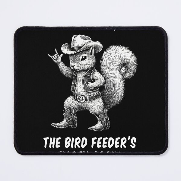 Item preview, Cowboy Squirrel Bird Feeder Meme designed and sold by TinaMDedrick.