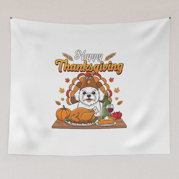 Item preview, Happy Halloween Bichon Frise Turkey designed and sold by Mainuld1923.