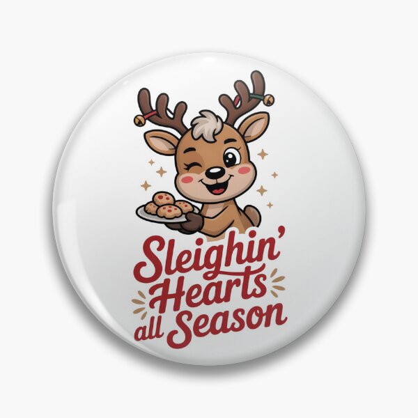Item preview, Sleighin’ Hearts All Season Holiday T-Shirt designed and sold by SoftyDesigns.