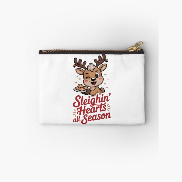 Item preview, Sleighin’ Hearts All Season Holiday T-Shirt designed and sold by SoftyDesigns.