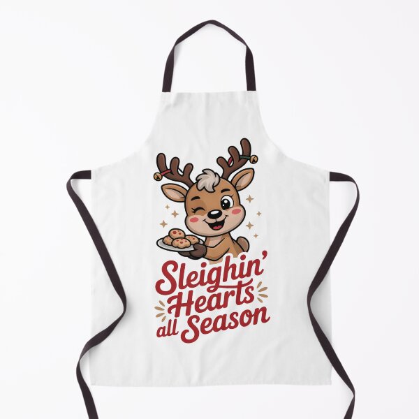 Item preview, Sleighin’ Hearts All Season Holiday T-Shirt designed and sold by SoftyDesigns.