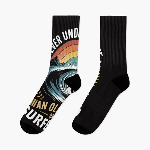 Item preview, Never Underestimate An Old Man on Surfboard Surfing designed and sold by tlallimicrichi.