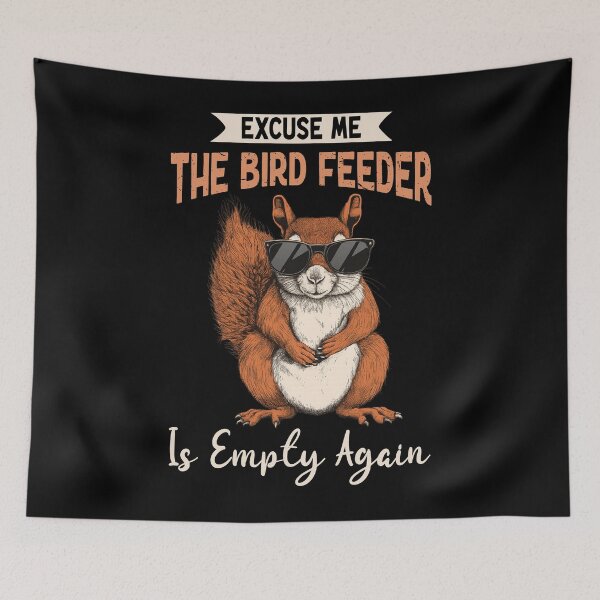 Item preview, Cool Squirrel Bird Feeder Meme designed and sold by TinaMDedrick.