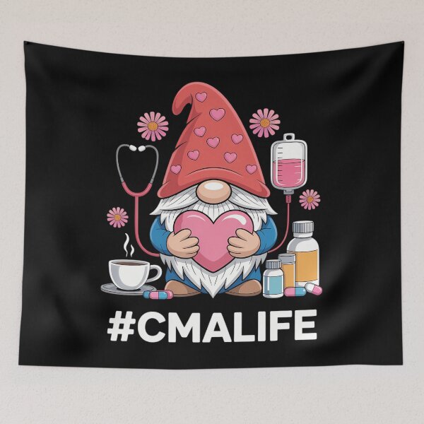 Aperçu de l'œuvre Gnome Valentine CMA Infirmière Soins infirmiers Saint-Valentin créée et vendue par EllenJast.