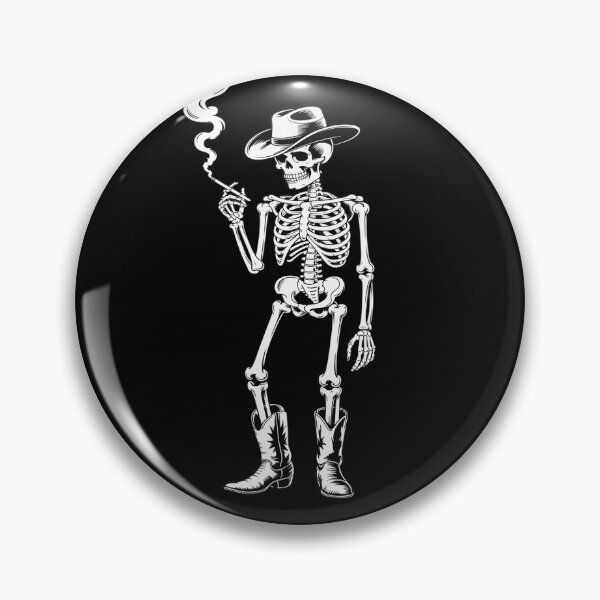 Item preview, Skeleton Cowgirl Smoking Western Gothic Dark Grunge Goth designed and sold by skanderio.