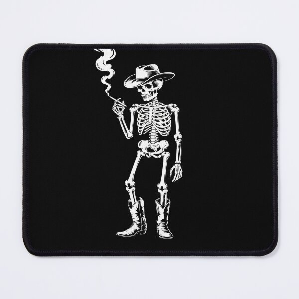 Item preview, Skeleton Cowgirl Smoking Western Gothic Dark Grunge Goth designed and sold by skanderio.
