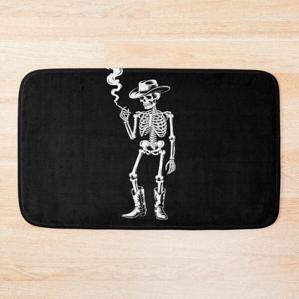Item preview, Skeleton Cowgirl Smoking Western Gothic Dark Grunge Goth designed and sold by skanderio.