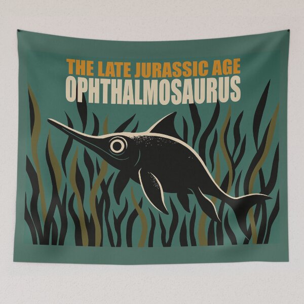 Item preview, The Late Jurassic Age: Ophthalmosaurus designed and sold by Ghost on Toast.