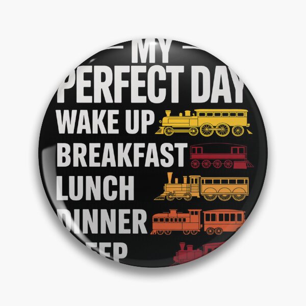 Item preview, My Perfect Day - Model Train Lover Railroad Collector designed and sold by duolastgend.