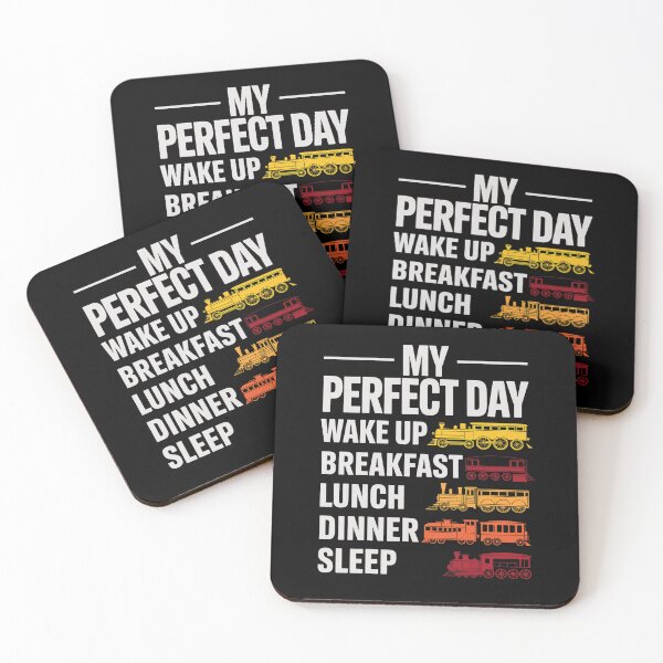 Item preview, My Perfect Day - Model Train Lover Railroad Collector designed and sold by duolastgend.