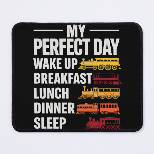 Item preview, My Perfect Day - Model Train Lover Railroad Collector designed and sold by duolastgend.