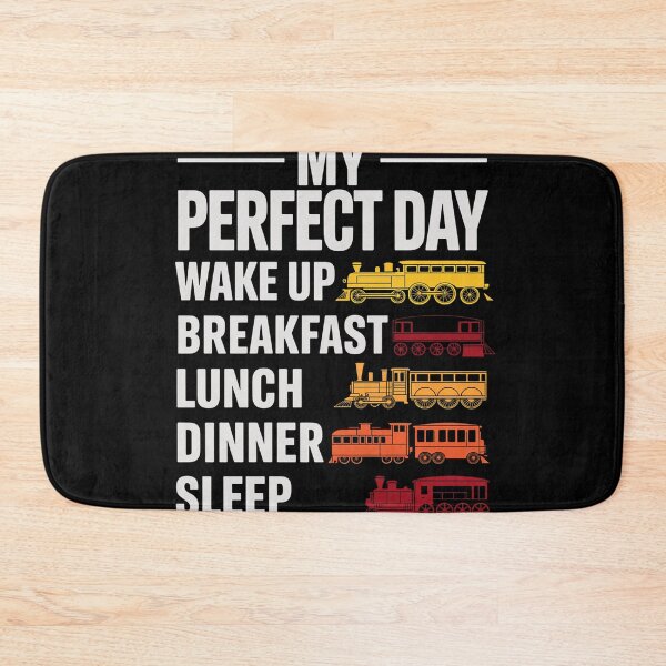 Item preview, My Perfect Day - Model Train Lover Railroad Collector designed and sold by duolastgend.