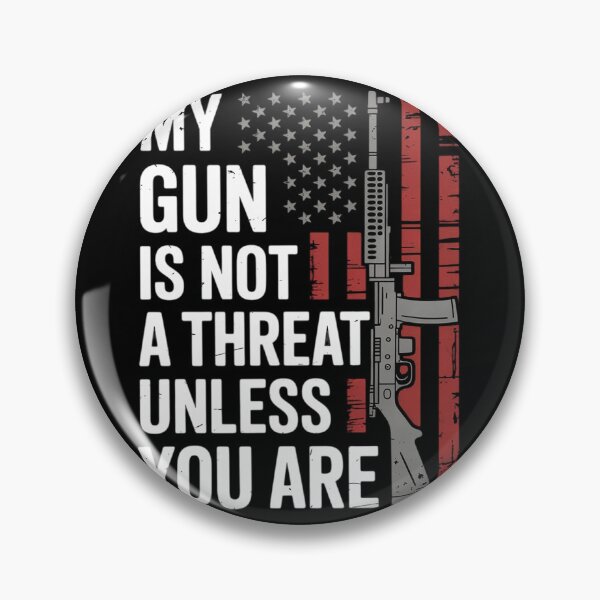 Item preview, My Gun Is Not A Threat Unless You Are Gun Rights AR-15 Flag designed and sold by duolastgend.