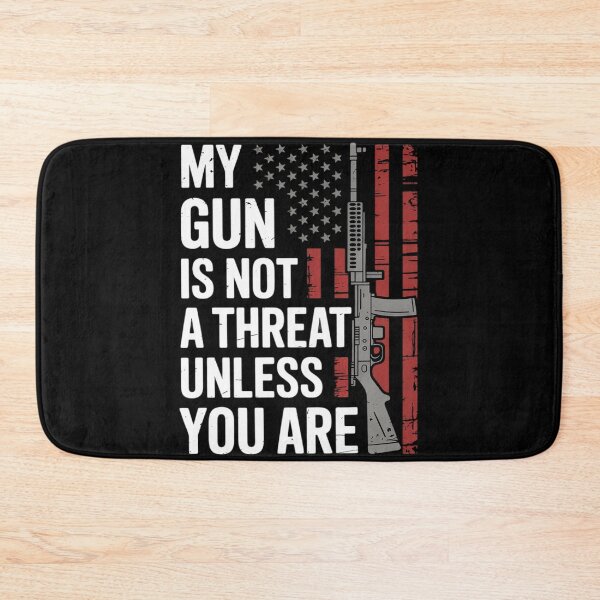Item preview, My Gun Is Not A Threat Unless You Are Gun Rights AR-15 Flag designed and sold by duolastgend.