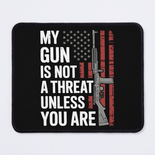 Item preview, My Gun Is Not A Threat Unless You Are Gun Rights AR-15 Flag designed and sold by duolastgend.