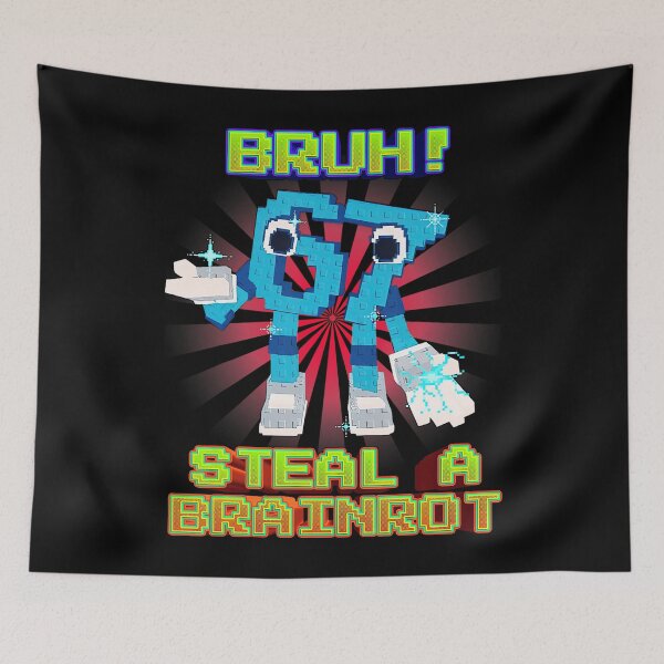 Item preview, Bruh 67 Six Seven 6-7 Funny Brainrot Meme designed and sold by stershopepie.