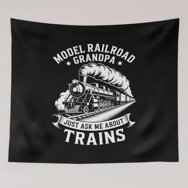 Item preview, Model Railroad Grandpa Just ask me about Trains Gift designed and sold by duolastgend.