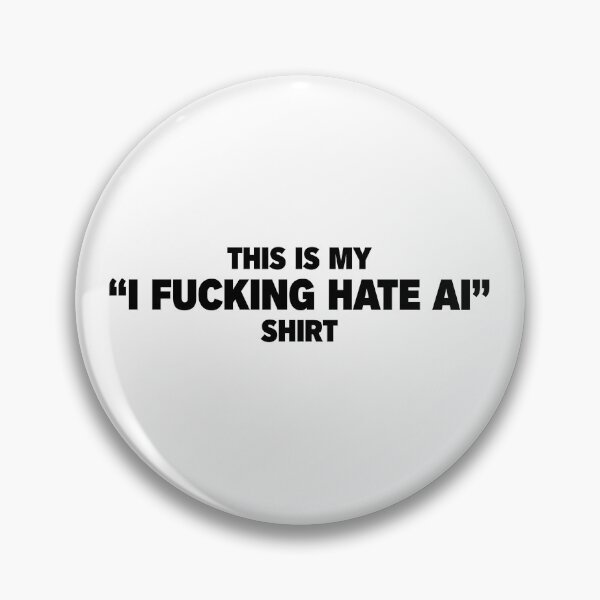 Item preview, This Is My I Hate AI Shirt designed and sold by longdayfactory.