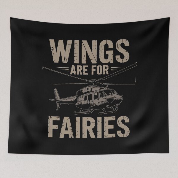 Item preview, Military Helicopter  UH-60 Wings Are For Fairies designed and sold by duolastgend.