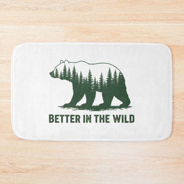 Item preview, Bear silhouette with pine forest double exposure effect designed and sold by homydesign.
