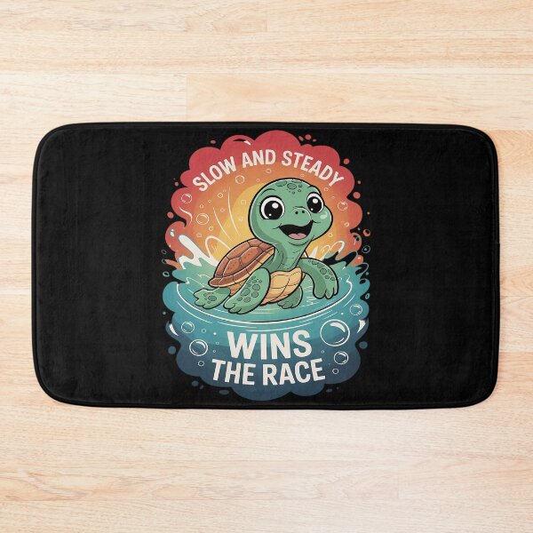 Item preview, Slow and Steady Wins The Race Funny Sea Turtle Environment designed and sold by skanderio.