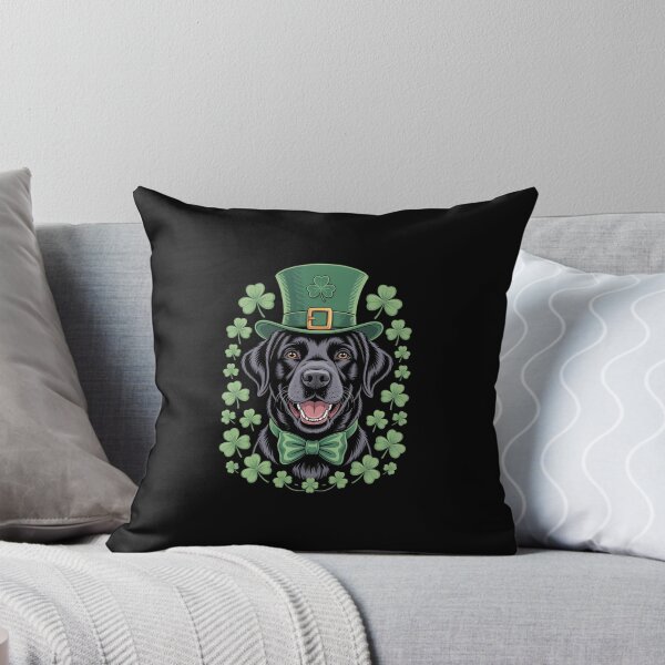 Item preview, Happy St Patrick's Day Black Labrador for Pet Dog Lover designed and sold by EllenJast.