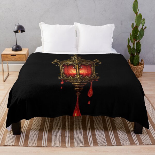 Item preview, Blood Dripping Gothic Lantern – Dark Fantasy Occult Illustration designed and sold by Mouraludia.