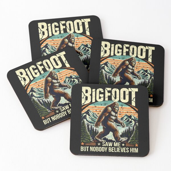 Item preview, Bigfoot Saw Me Funny Sasquatch Retro Forest designed and sold by pfanodlnazb.