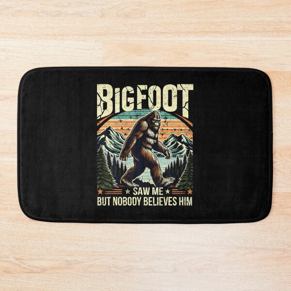 Item preview, Bigfoot Saw Me Funny Sasquatch Retro Forest designed and sold by pfanodlnazb.