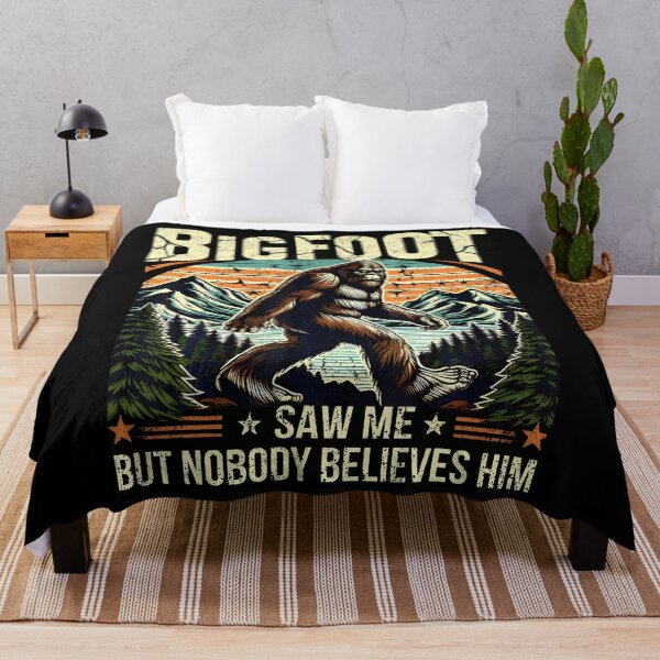 Item preview, Bigfoot Saw Me Funny Sasquatch Retro Forest designed and sold by pfanodlnazb.
