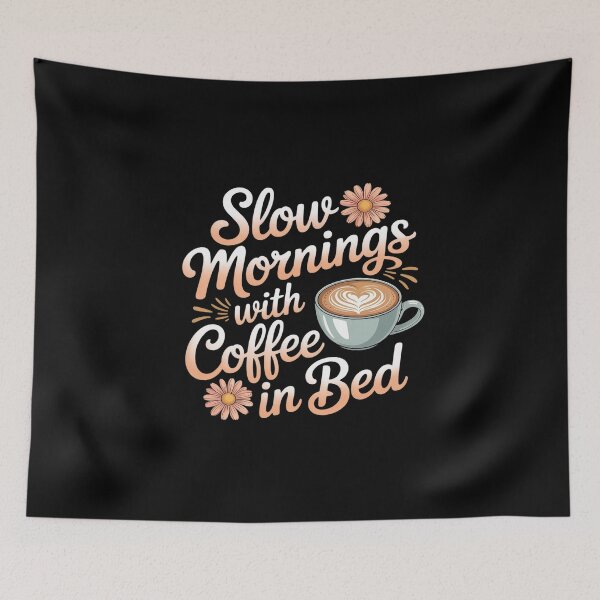 Item preview, Slow Mornings With Coffee In Bed Soft Pastel Cozy Mood designed and sold by imsamaharem.