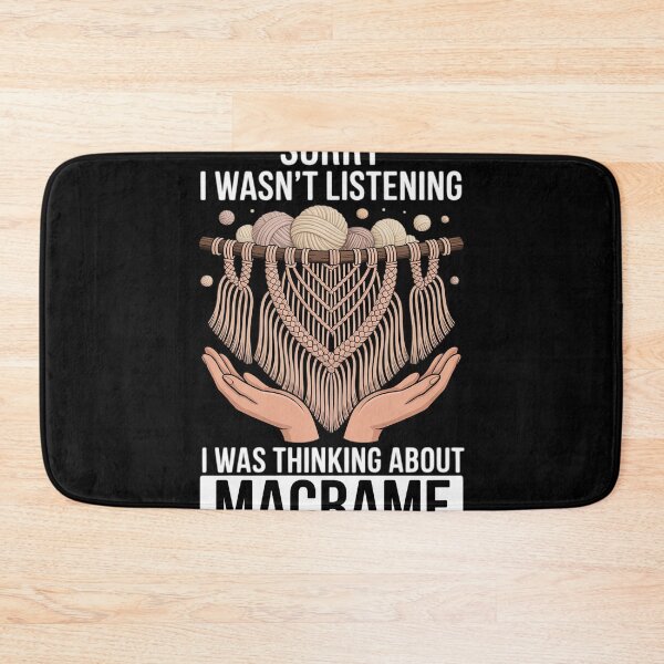 Item preview, Macrame Love Sorry I Wasn't Listening Thinking About Macrame designed and sold by duolastgend.