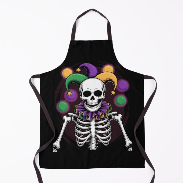 Item preview, Mardi Gras Skeleton Skull Jester Juggling Colorful designed and sold by duolastgend.