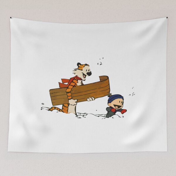 Item preview, Calvin and hobbes Funny Sticker designed and sold by Carley Peter.