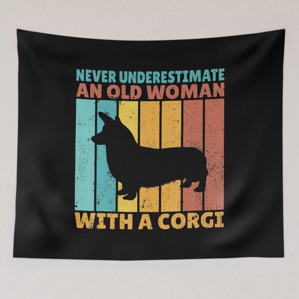 Item preview, Never Underestimate An Old Woman With A Corgi designed and sold by elihletoriong.