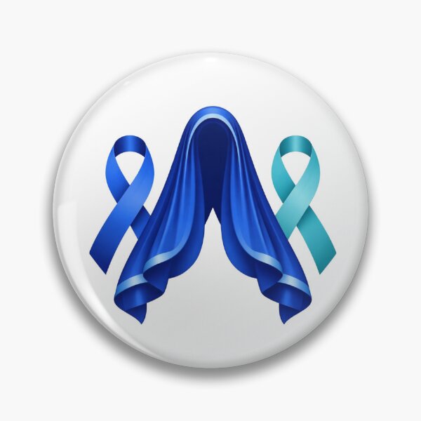 Item preview, Feminist Mary - Survivor Awareness Ribbons -  Blue Teal designed and sold by EvergreenRevolt.
