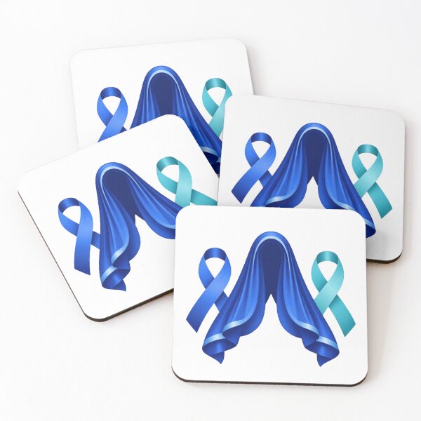 Item preview, Feminist Mary - Survivor Awareness Ribbons -  Blue Teal designed and sold by EvergreenRevolt.