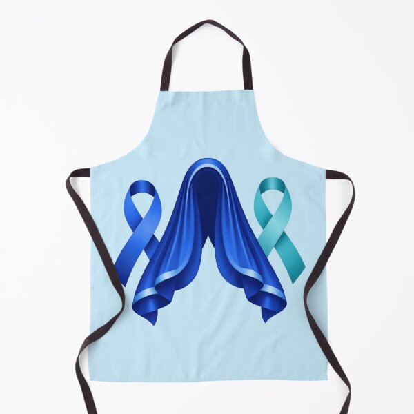 Item preview, Feminist Mary - Survivor Awareness Ribbons - Blue Teal designed and sold by EvergreenRevolt.