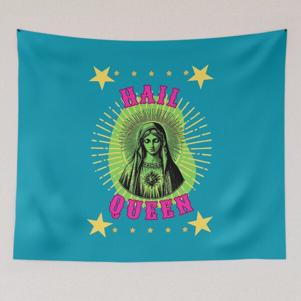 Item preview, Hail Queen - catholic aura designed and sold by Little Paper Palace.