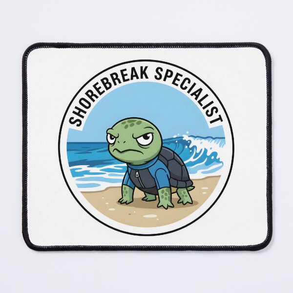 Item preview, Grumpy Sea Turtle Shorebreak Specialist Sticker designed and sold by homydesign.