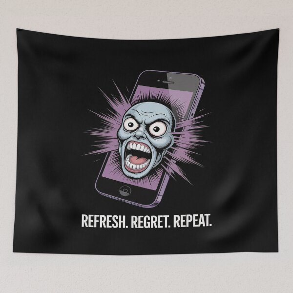 Item preview, Social Media Humor, Refresh Regret Loop, Internet Addiction designed and sold by countntenov.