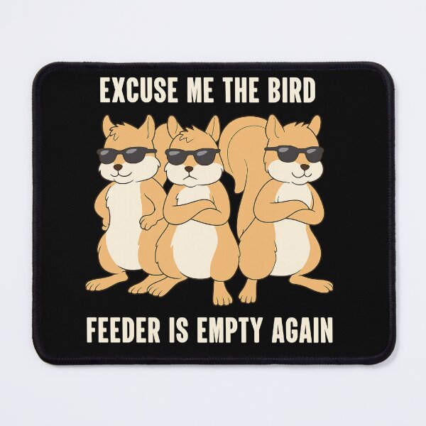 Item preview, Cool Squirrel Squad Bird Feeder Meme designed and sold by TinaMDedrick.