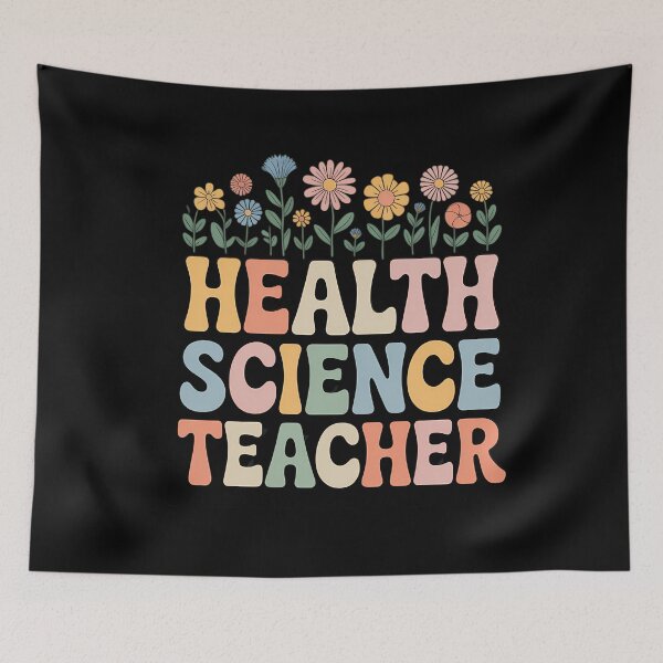 Item preview, Health Science Teacher Wildflower Groovy Daisy Teacher designed and sold by EllenJast.