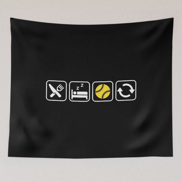 Item preview, Eat Sleep Baseball Repeat Funny Apparel Baseball Lovers designed and sold by elihletoriong.