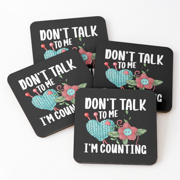 Item preview, Don't Talk To Me I'M Counting Crochet Knitting designed and sold by pfanodlnazb.