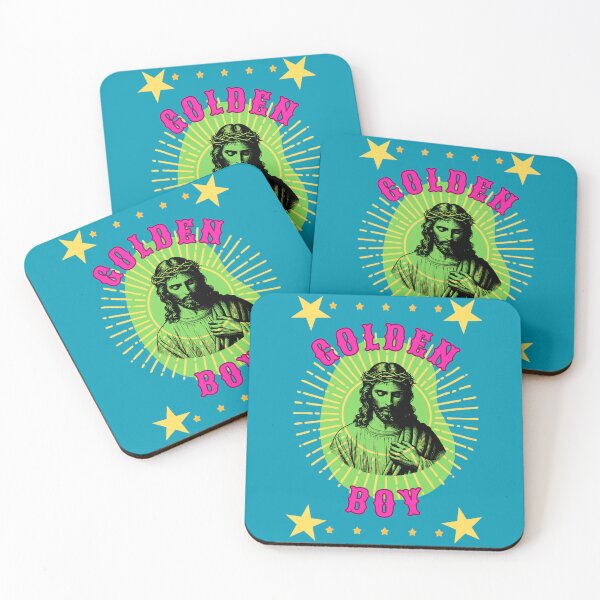 Item preview, Golden Boy - kitsch icon designed and sold by Little Paper Palace.