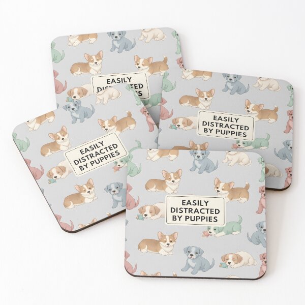 Item preview, Adorable pattern of various puppies with playful text designed and sold by homydesign.