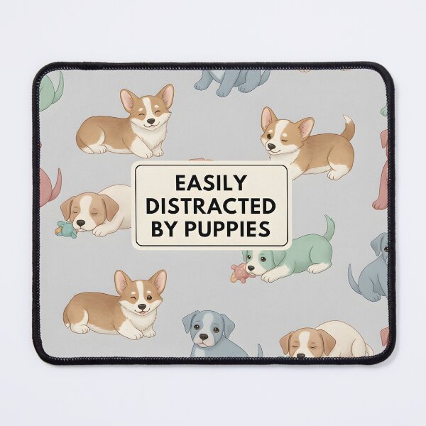 Item preview, Adorable pattern of various puppies with playful text designed and sold by homydesign.
